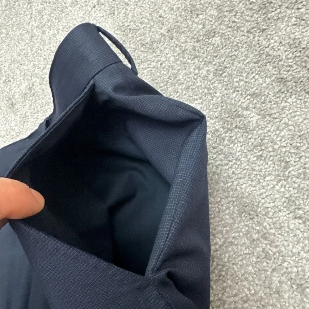 Boss Hugo Boss Virgin Wool Dress Pants Mens 39x29 Navy Blue Straight Leg Career